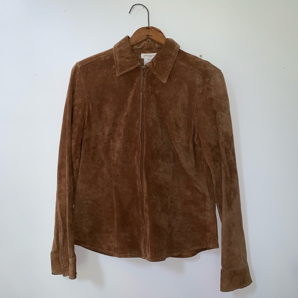 - Jones New York Brown Suede Sport Jacket (8)